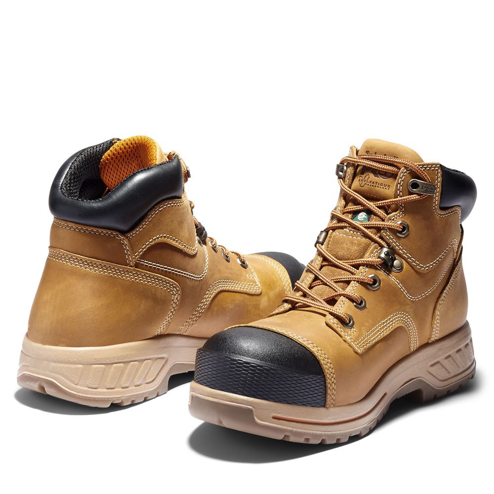 Botas de Trabajo Timberland Hombre Pro® Endurance Hd 6\" Comp Toe Marrones/Negras - Chile HBD-139542